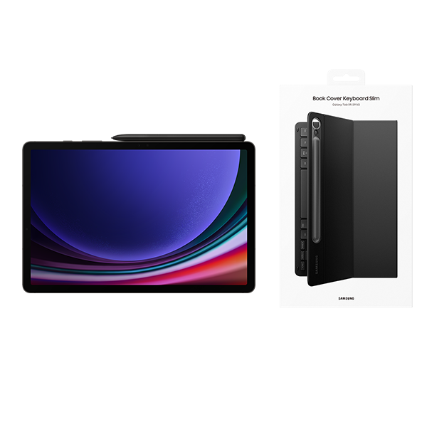 Pack Galaxy Tab S9 Wifi 256GB Graphite + Keyboard Cover Slim Black