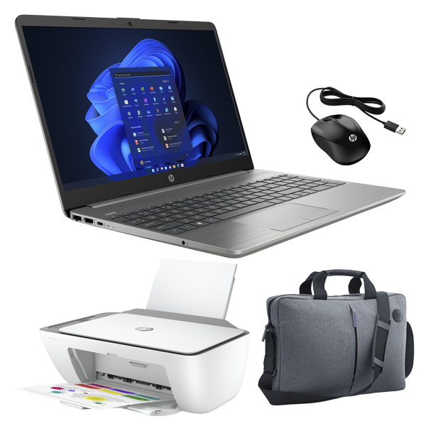 Homepack Portátil 15,6"HP 255 G9 AMD Ryzen 3 5452U + Mouse, Maletín e Impresora