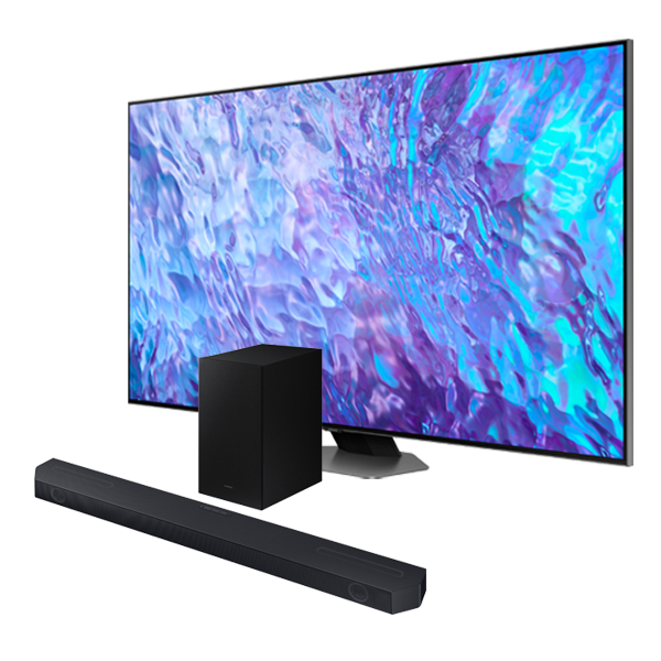 HOME CINEMA PACK 2023: TV Samsung 75" QLED Direct Full Array TQ75Q83CATXXC + Q600C Soundbar