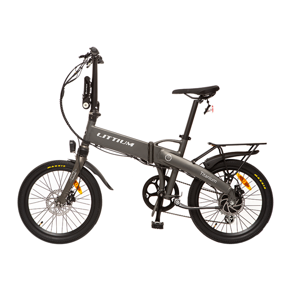 Bicicleta eléctrica plegable Littium Ibiza Titanium 10Ah + Regalo Bolsa parrilla