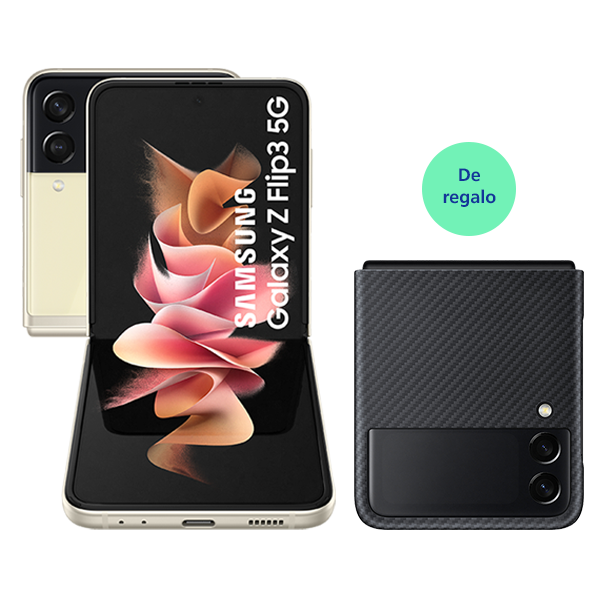 Galaxy ZFlip 3 256GB Cream + Aramid Cover de regalo