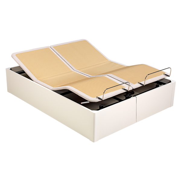 Pack articulat Pikolin de 160 × 200 cm amb matalàs articulable, doble canapè motoritzat de color blanc i 2 coixins de regal
                                    image number 2