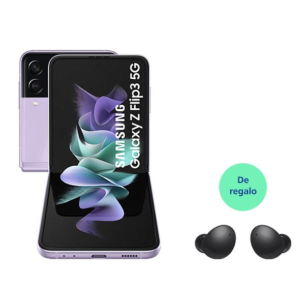 Samsung Galaxy ZFlip 3 256GB Violet + auriculares Buds 2  negros de regalo