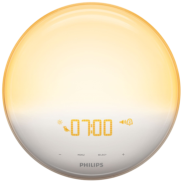 Philips Alarm clock Wake Up light with LED light HF3519/01
                                    image number 1