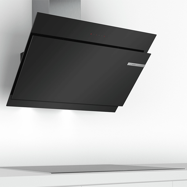 Campana decorativa Bosch de paret de vidre negre de 90 cm  DWK97JM20
                                    image number 2