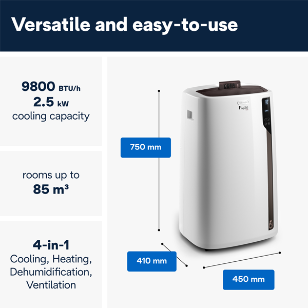 De’Longhi 4-in-1 PACEL92HP portable air conditioner
                                    image number 3