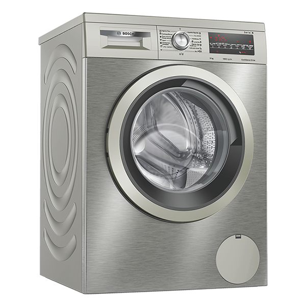 Bosch stainless steel washing machine 9 kg - WUU28T0XES