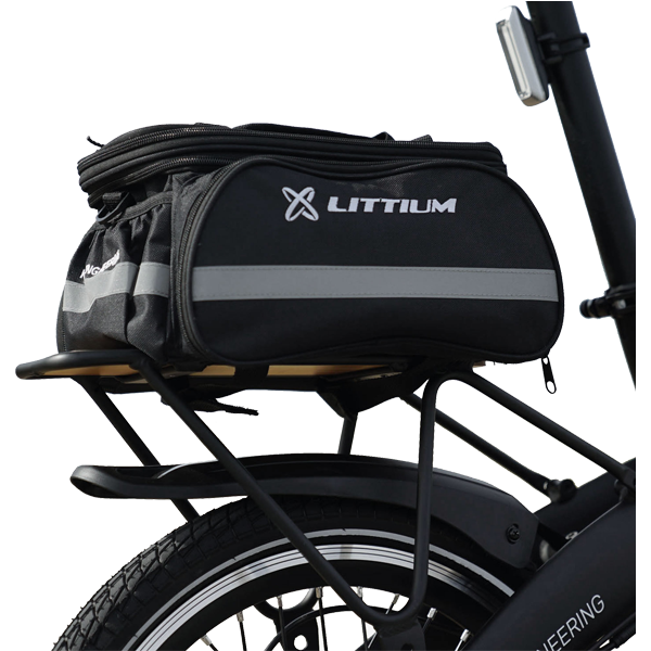Bicicleta eléctrica plegable Littium Ibiza Dogma White 14Ah + Bolsa parrilla de regalo
                                    image number 2