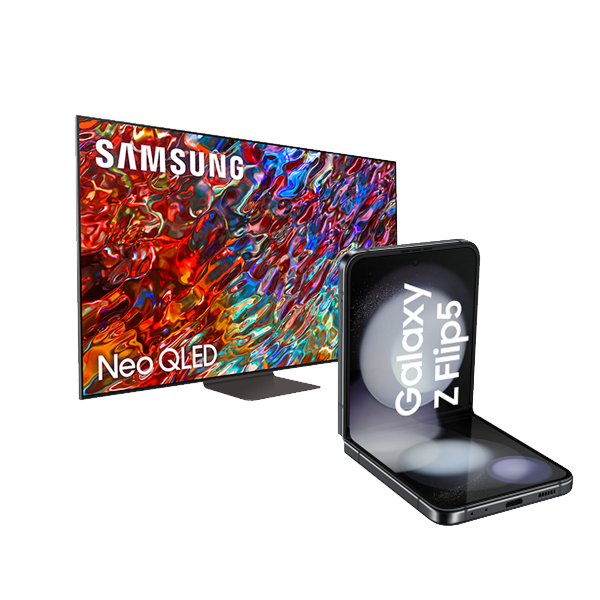 Pack TV 50" Samsung Neo QLED 2022 + Z Flip5 512Gb Graphite