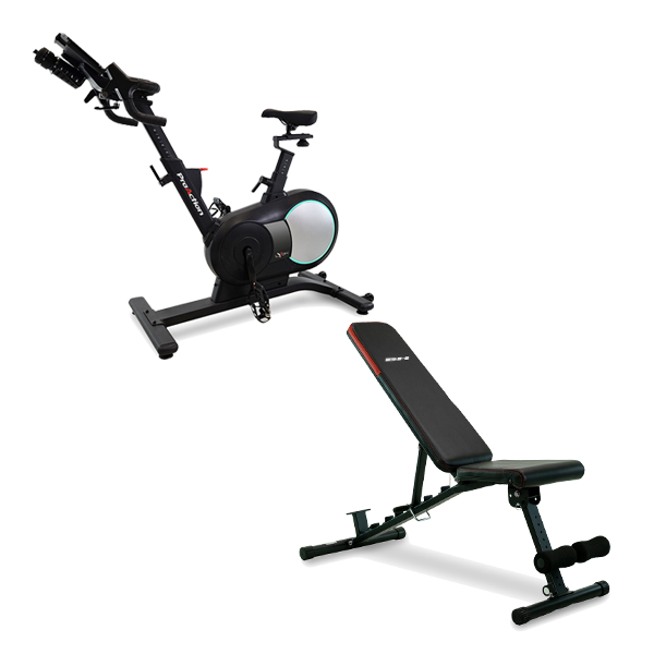 BH Lyon indoor cycle pack + BH G312 exercise bench