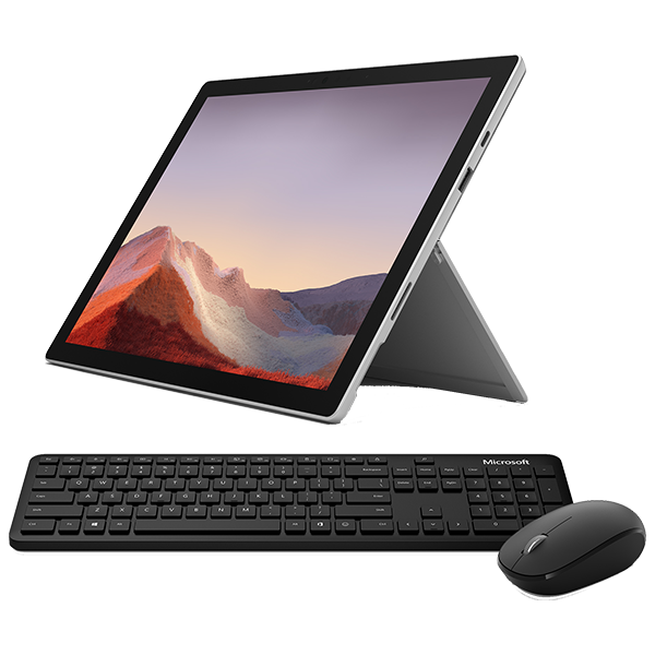 Microsoft Surface Pro 7 + Bluetooth keyboard and mouse
