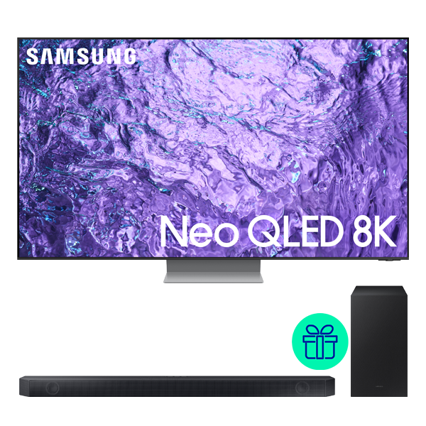 Pack TV55" Samsung Neo QLED 8K TQ55QN750CTXXC + Regalo barra de sonido Q600C