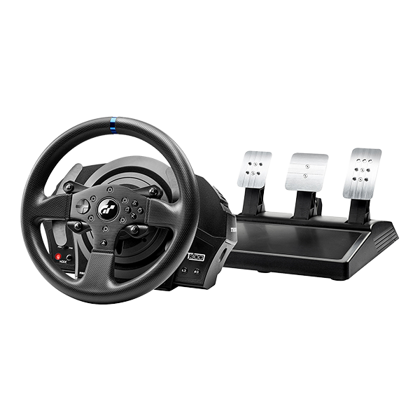 Thrustmaster T300RS GT EDITION Steering Wheel Pack + T. Racing Scuderia Ferrari Edition Headphones + Ps5 GT 7 25th Anniversary Game 
                                            image number 2