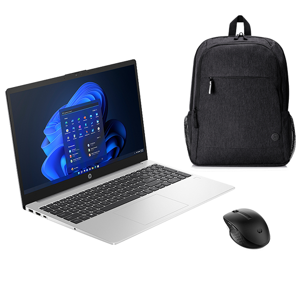 HP 255 G10 RYZEN 7-7530U 32GB 512GB SSD 15.6" FHD W11 + Backpack & Mouse Laptop Pack
