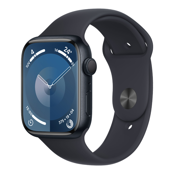 Apple Watch Series 9 - 45 mm case - midnight black colour