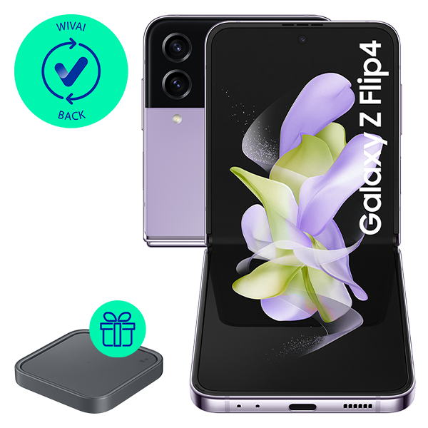 Galaxy Z Flip4 256GB Bora Purple + Wireless Charger Pad de regalo
                                    image number 0