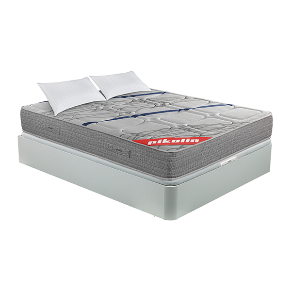 Pack Pikolin Executive 135x190 with mattress, storage base in white colour and 2 free pillows
                                    image number 0